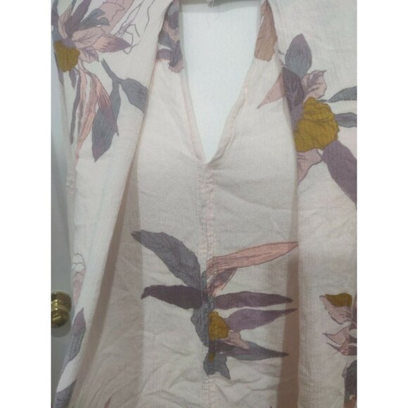Free People tunic‎ blouse 3/4 sleeve size M - Picture 3 of 8